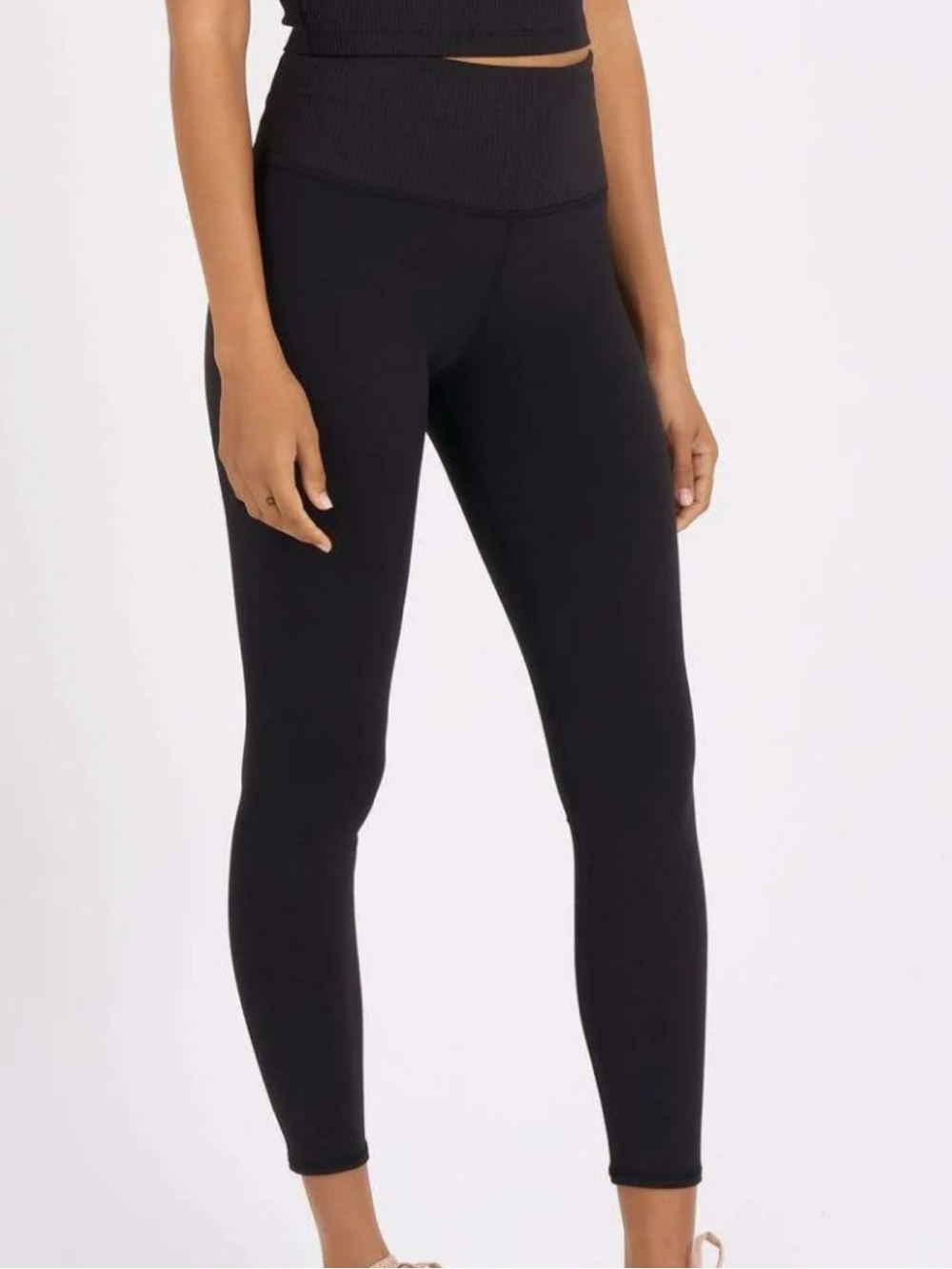 VUORI Rib Studio Leggings in Black